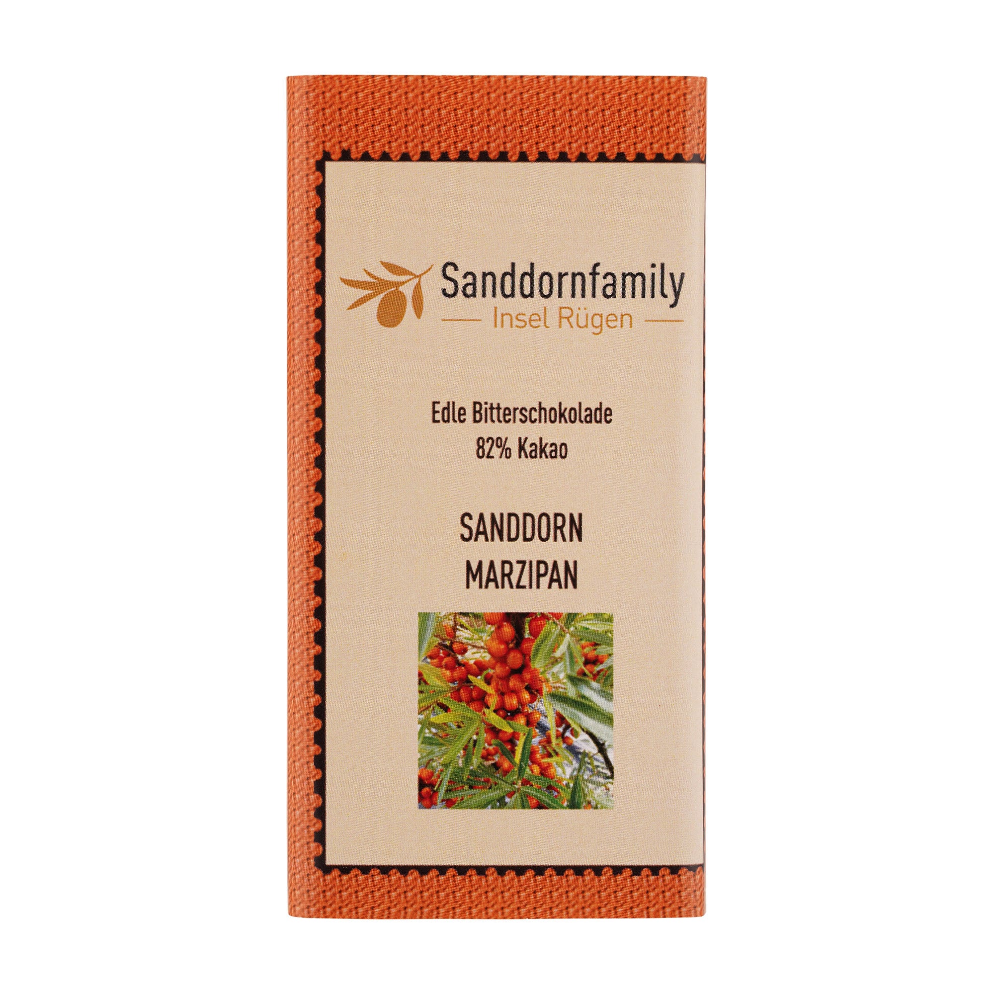 Sanddorn-Marzipan-Schokolade, 70g