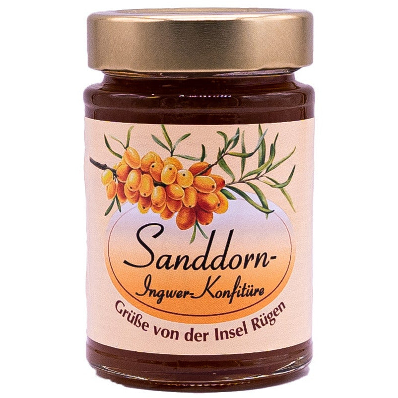 Sanddorn-Ingwer-Konfitüre, 225g – Sanddornfamily Sanddorn-Ingwer-Konfitüre, 225g – Sanddornfamily