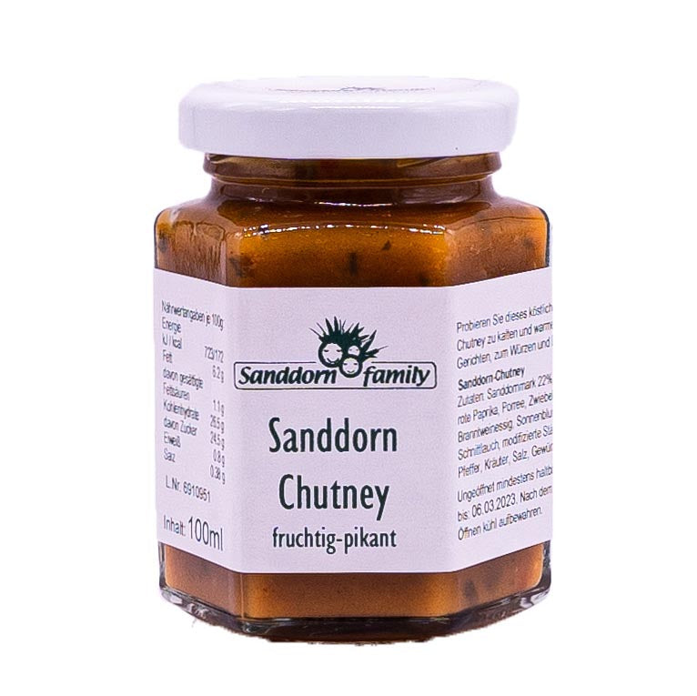 chutney aufbewahren Sanddorn-Chutney, 100ml – Sanddornfamily