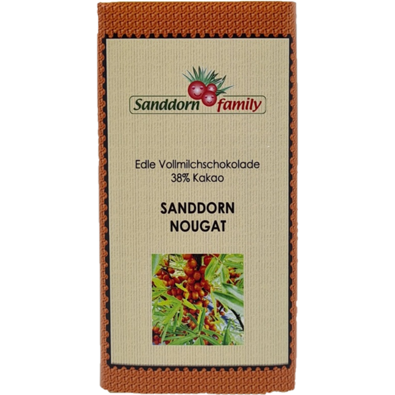 Sanddorn-Nougat-Schokolade, 70g